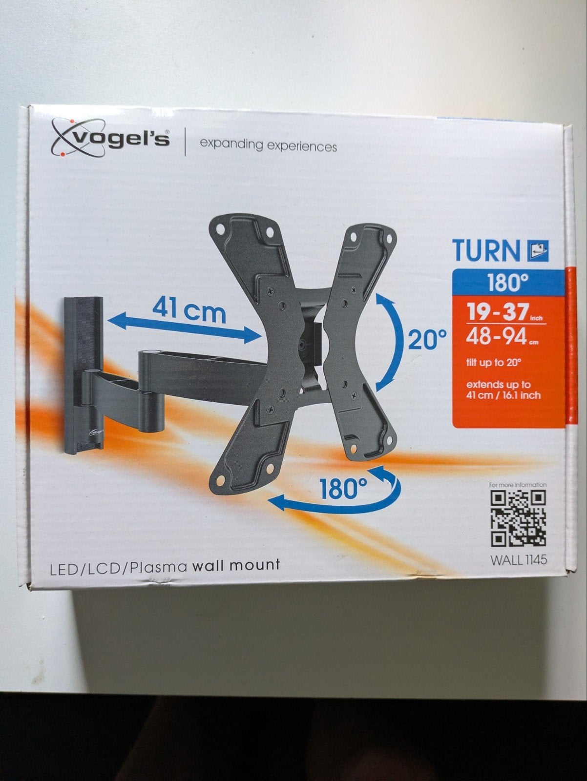 Vogel's TV muurbeugel WALL 1145 - in perfecte staat, Ophalen of Verzenden, Gebruikt