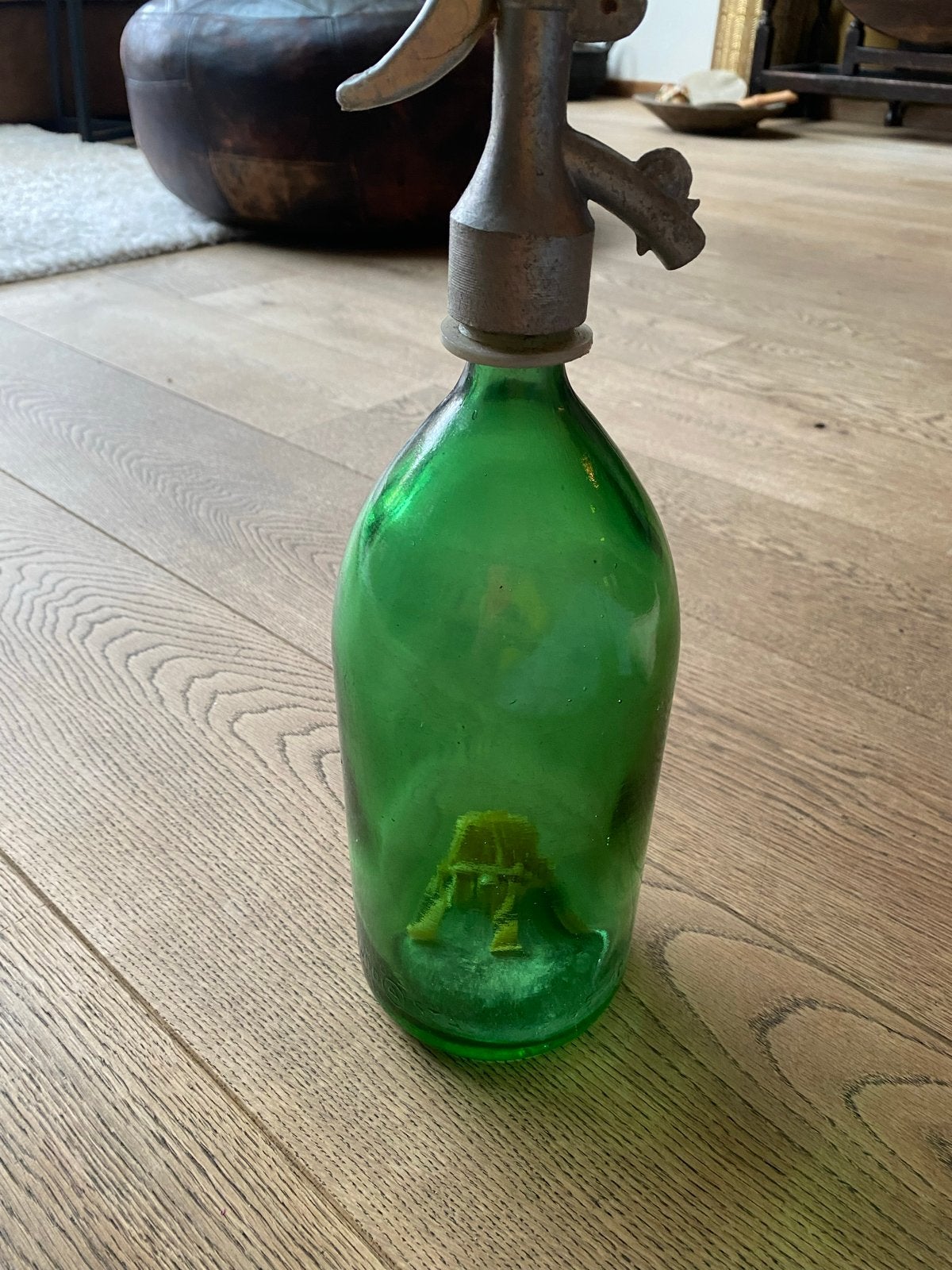 Vintage Groene Spuitfles - Decoratief Item, Ophalen of Verzenden