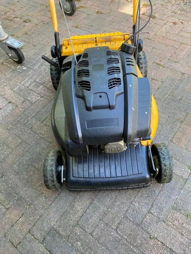 Benzine grasmaaier met opvangbak - Stiga Turbo Combi, Tuin en Terras, Cirkelmaaier, Gebruikt, Ophalen of Verzenden, Opvangbak