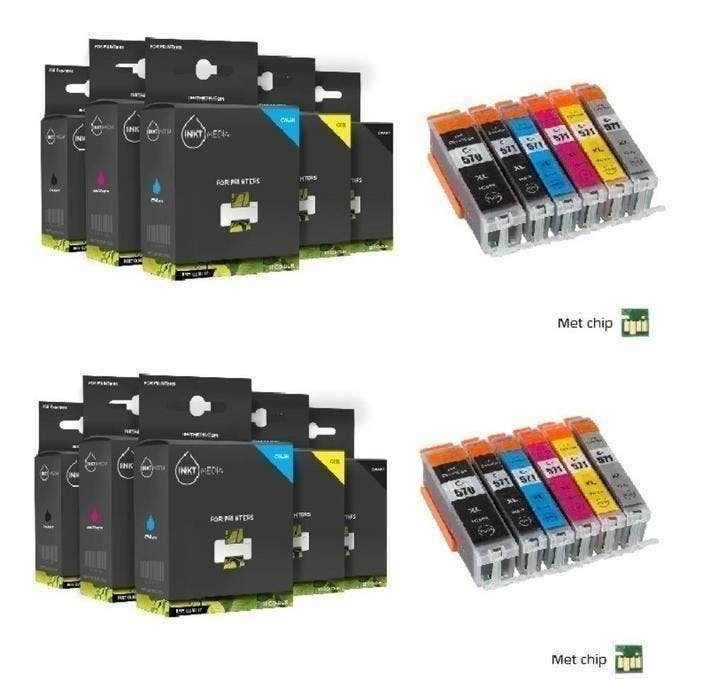 Set Canon PGI-570 & CLI-571 XL serie Inktmedia Huismerk, ., Cartridge, Nieuw, Ophalen of Verzenden