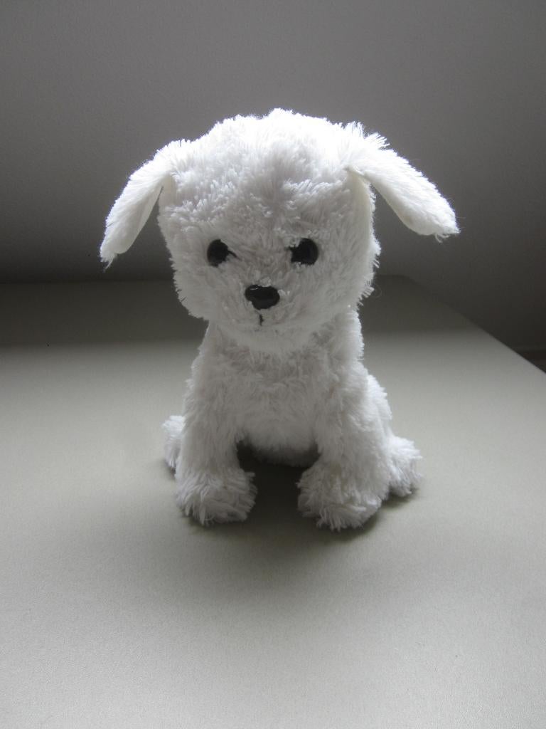 Pets2Cuddle TCCGlobal wit superzacht pluche hond knuffel, Ophalen of Verzenden, Nieuw, Hond