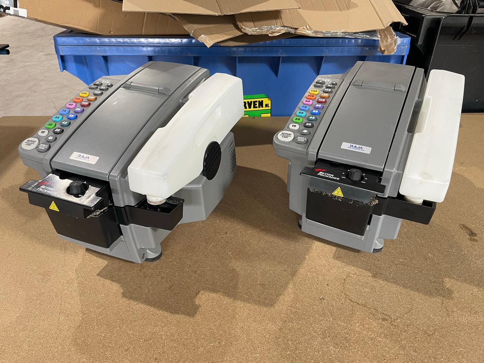 2x Better Pack 555e Elektronische Tape Dispenser incl 20 rol, Ophalen