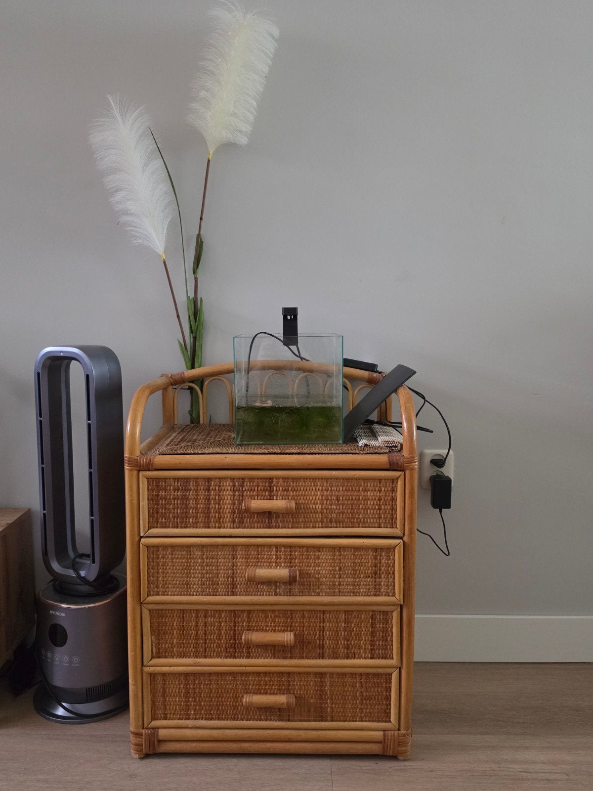 Bamboe ladenkast, Ophalen, Overige materialen, Boho, 50 tot 100 cm