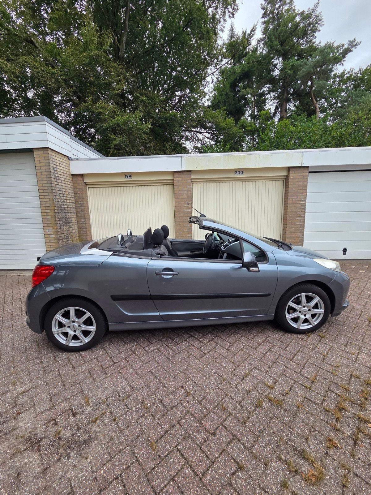 Peugeot 207 1.6 16V CC 88KW 2008 Grijs, Auto's, Voorwielaandrijving, 15 km/l, 4 cilinders, Cabriolet