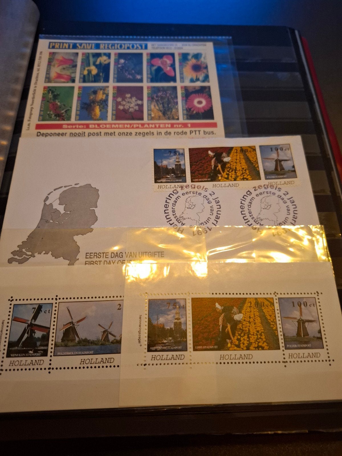 uit zoeken leuk stockboek oa stadspost enz., Ophalen of Verzenden, Nederland