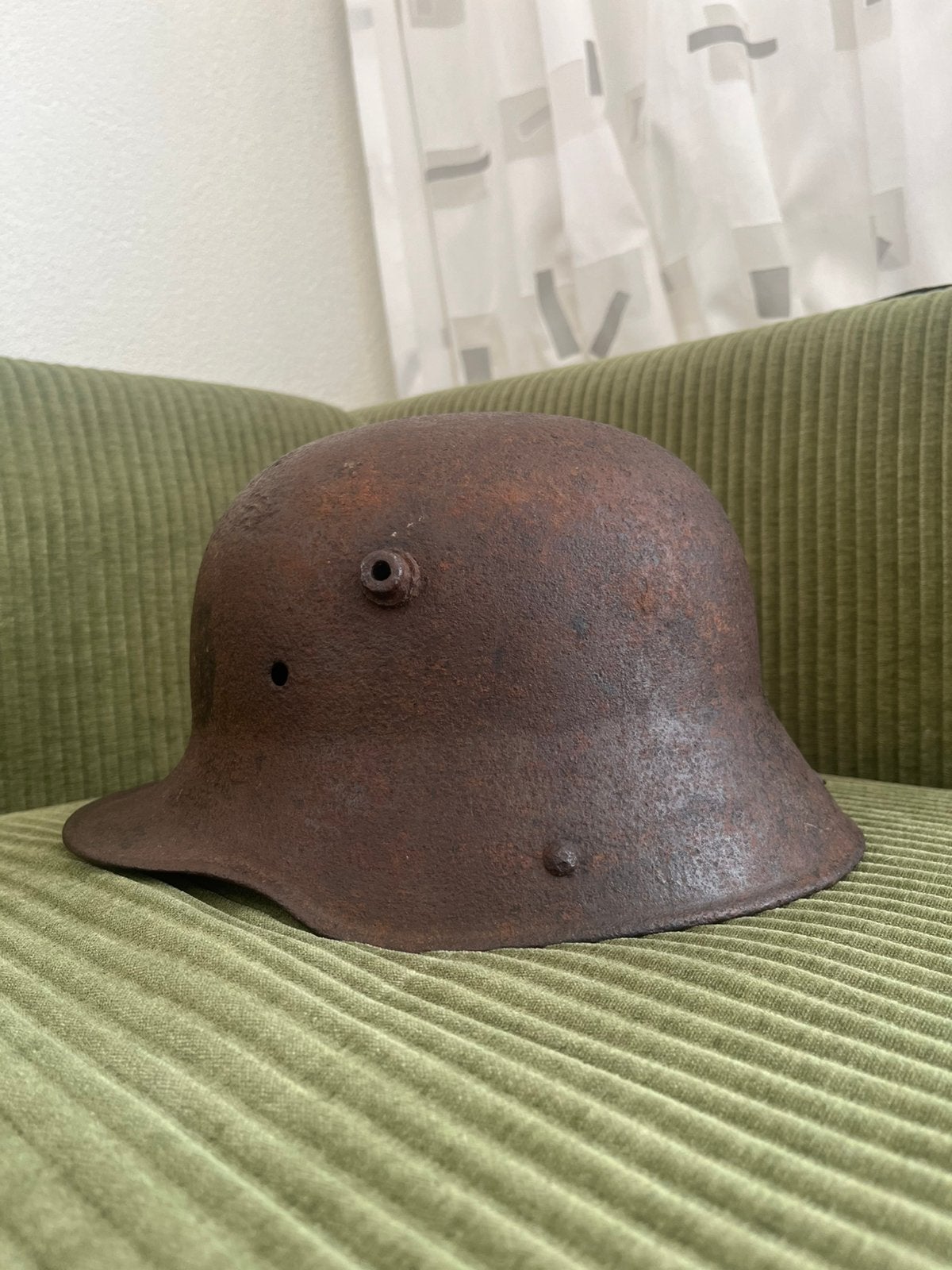 Originele duitse Stahlhelm wo1 ww1, Ophalen of Verzenden, Landmacht, Duitsland