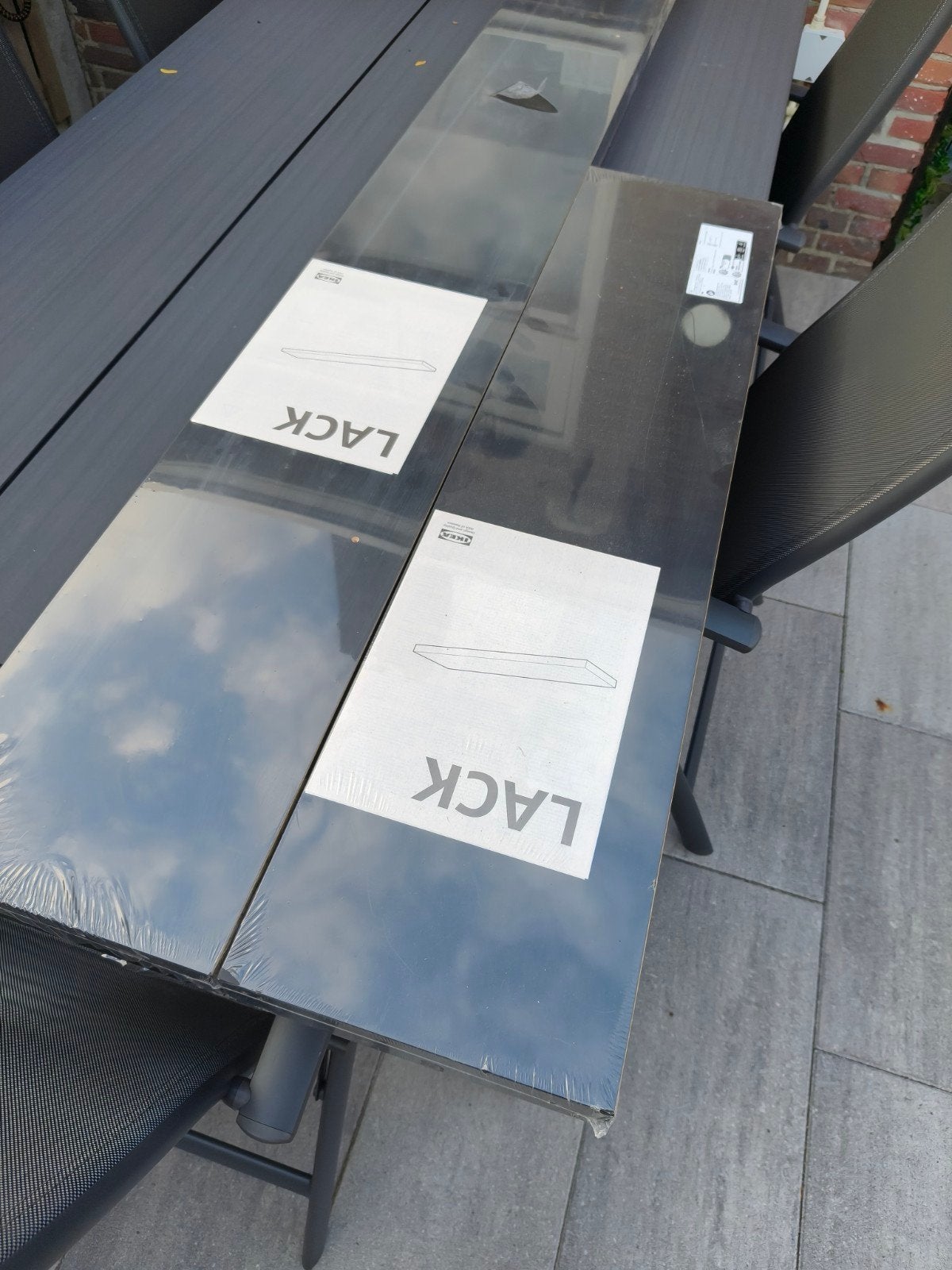 2x IKEA LACK wandplank zwart, nieuw in verpakking, Ophalen, Nieuw