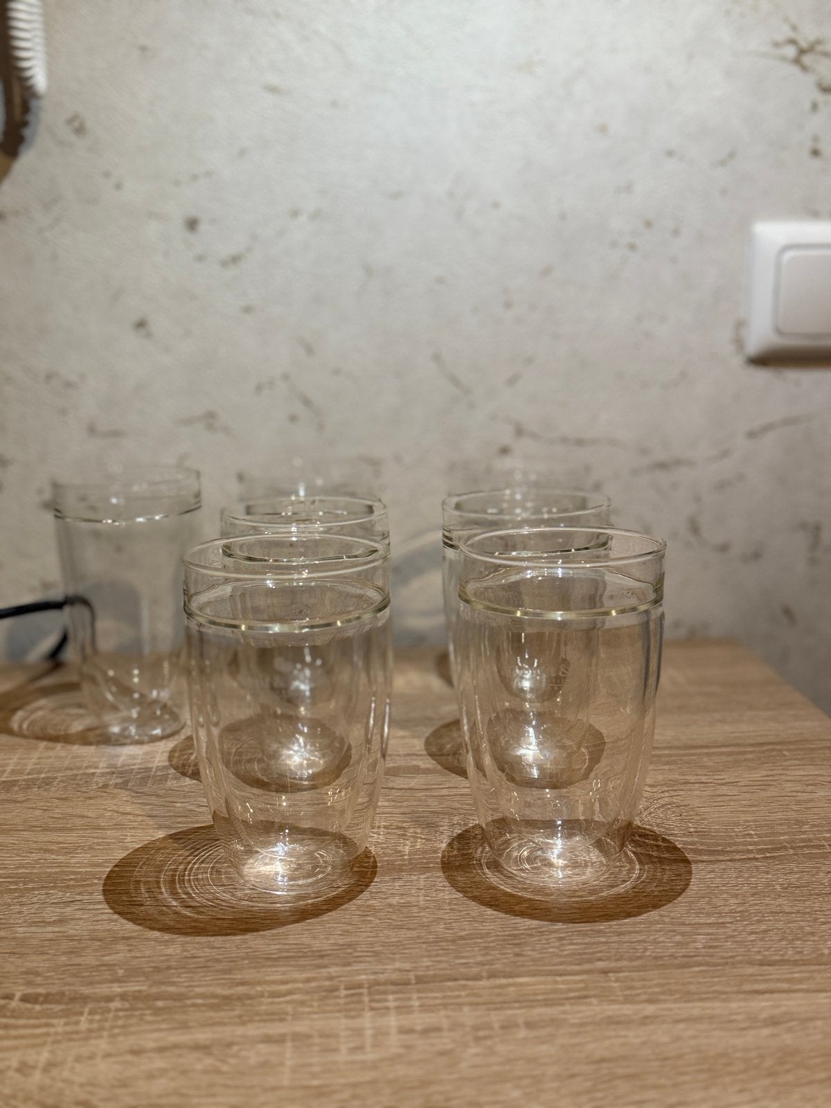 Smit & Dorlas dubbelwandige glazen, Huis en Inrichting, Ophalen, Gebruikt, Glas, Overige merken