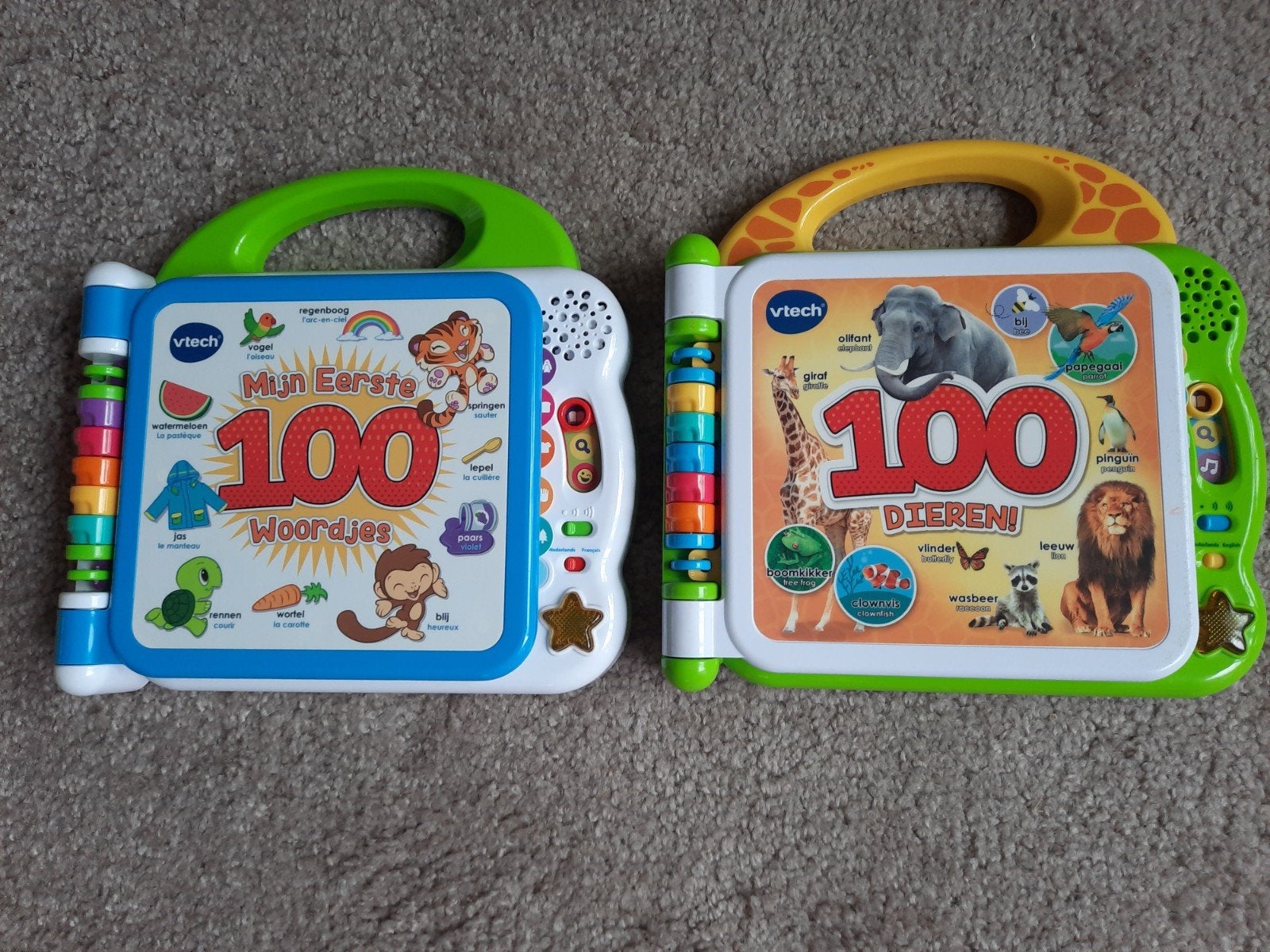 VTech Mijn Eerste 100 Woordjes & Dieren Boekjes, Ophalen of Verzenden, Gebruikt, Overige typen, Met licht