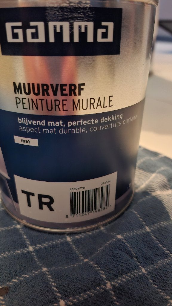 Blikken verf, Doe-het-zelf en Verbouw, Verf, Beits en Lak, Ophalen, Gebruikt, Overige kleuren, Verf