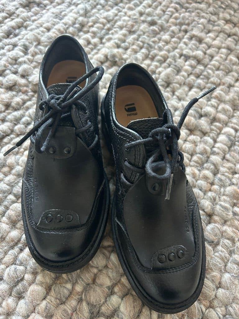 Schitterende nieuwstaat leren schoenen maat 36 G-STAR GSTAR, Ophalen of Verzenden, Instappers, Zwart, G-STAR RAW
