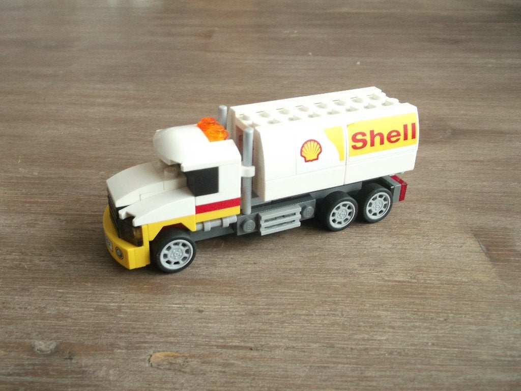 lego 40196 shell tanker (2014), Ophalen of Verzenden, Gebruikt, Complete set, Lego