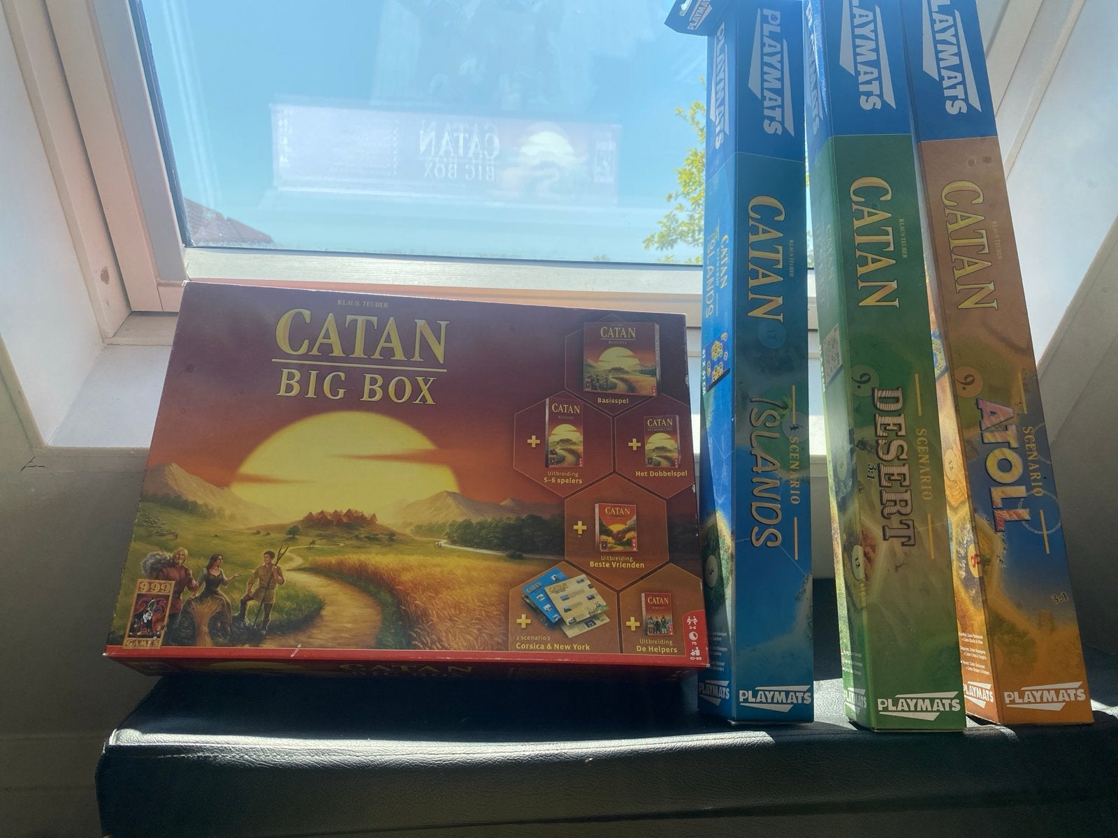 Catan Big Box + willekeurige playmats, Verzenden, Gebruikt