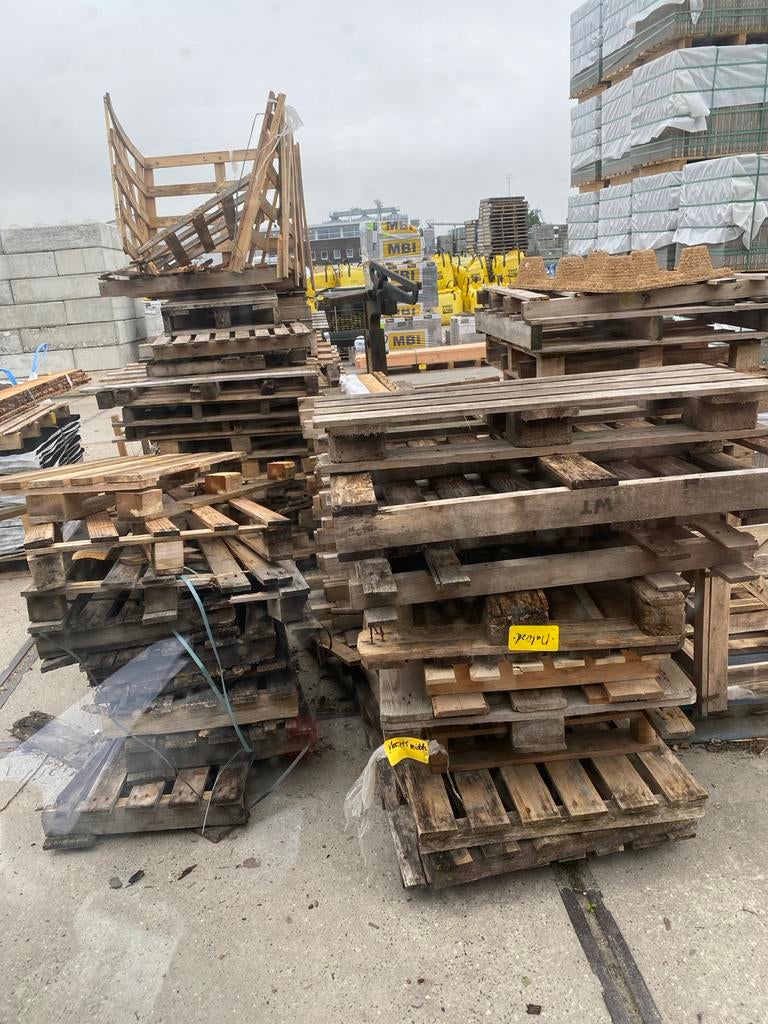 Gebruikte/kapotte pallets en kratten (brandhout), Tuin en Terras, Haardhout, Minder dan 3 m³, Ophalen