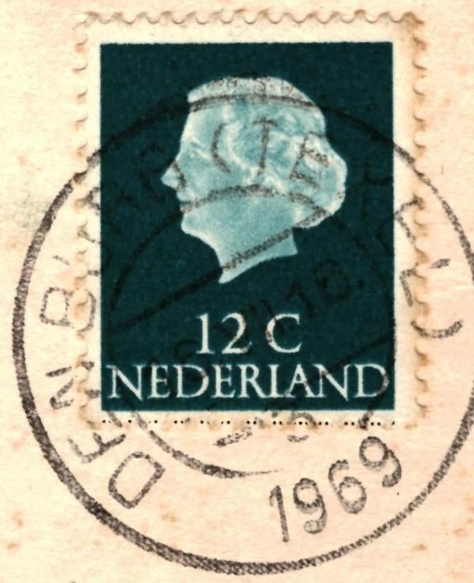 802376 Den Hoorn Jr 60 Texel Gelopen met Postzegel, Ophalen of Verzenden, Voor 1920, Gelopen, Waddeneilanden