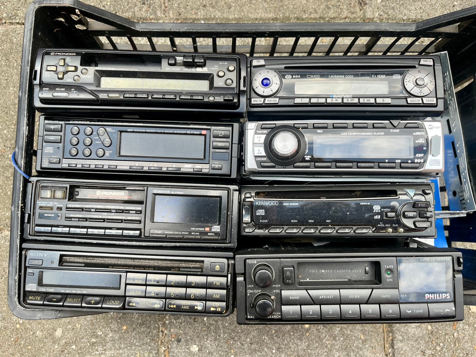 Vintage autoradio Pioneer/Kenwood/Sony enz, Ophalen of Verzenden, Gebruikt