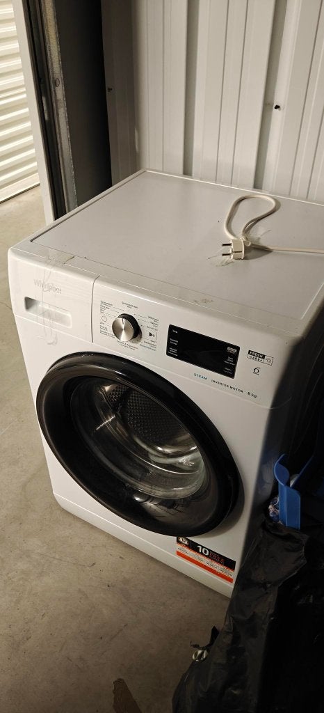 Whirlpool wasmachine, Ophalen, Zo goed als nieuw, Voorlader, 85 tot 90 cm