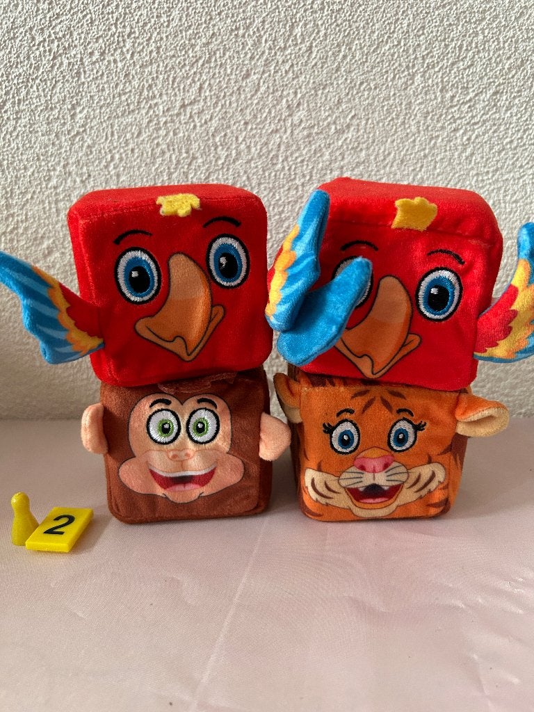 Lidl Jungle Minis pluche kubus knuffels set van 4, Info@pepeparts.nl, Ophalen of Verzenden, Lidl, Creco B.V.