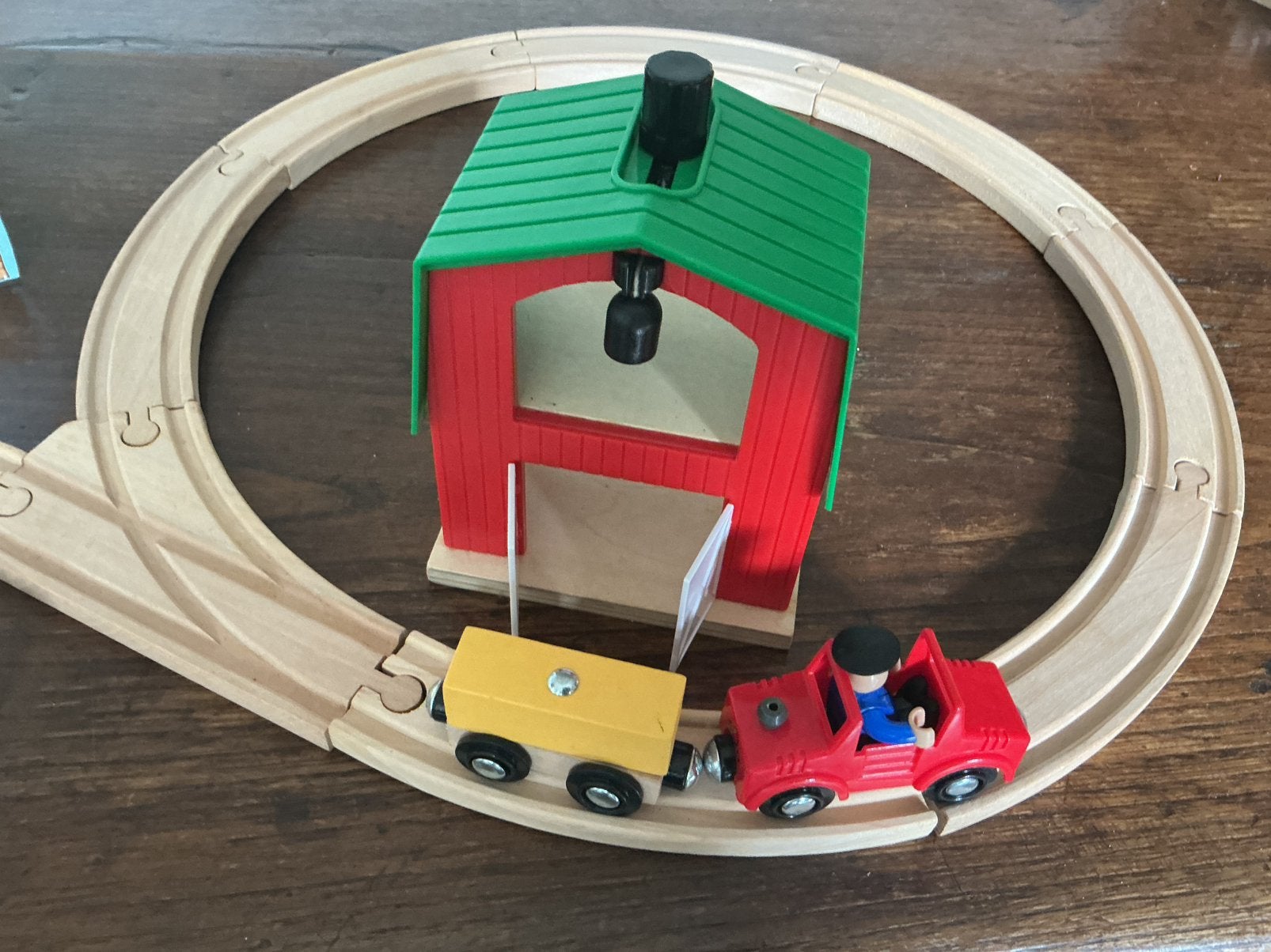 Houten speelgoed trein (OPHALEN), Ophalen, Zo goed als nieuw, Duw- of Trekspeelgoed