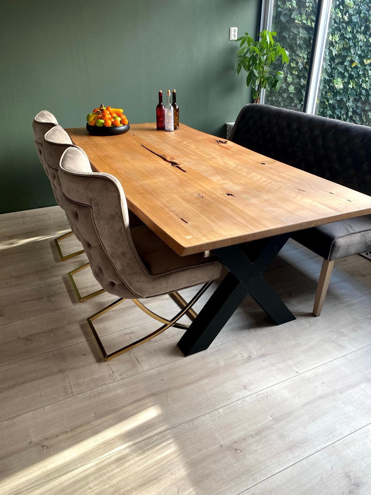 Complete Eetkamerset met Richmond Interior Bank, Ophalen, Gebruikt, 4 tot 6 stoelen