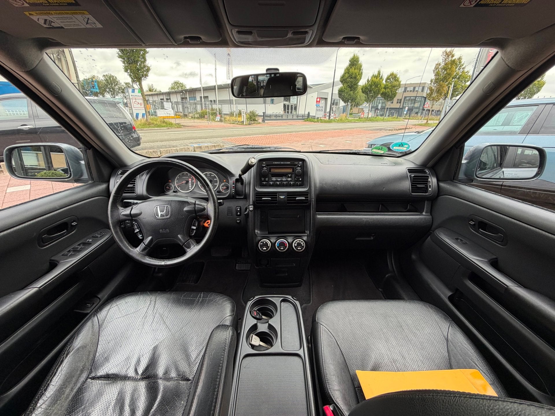 Honda CRV AUTOMAAT|Airco|Cruise|Leder|Stoelvw|Vol Onderhoud, Auto's, Honda, Gebruikt, Bedrijf, Grijs, Euro 4