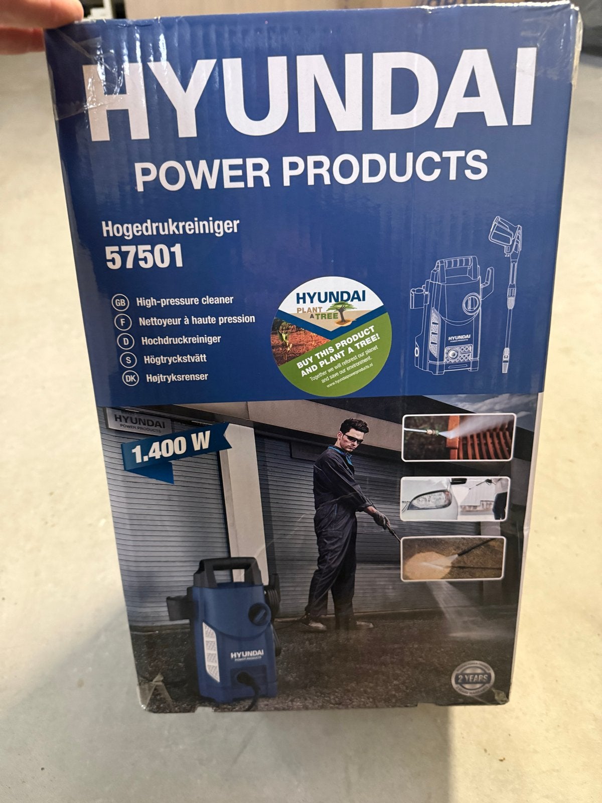 Hyundai Hogedrukreiniger 57501 - 1400W NIEUW, Ophalen of Verzenden, Nieuw, Elektrisch