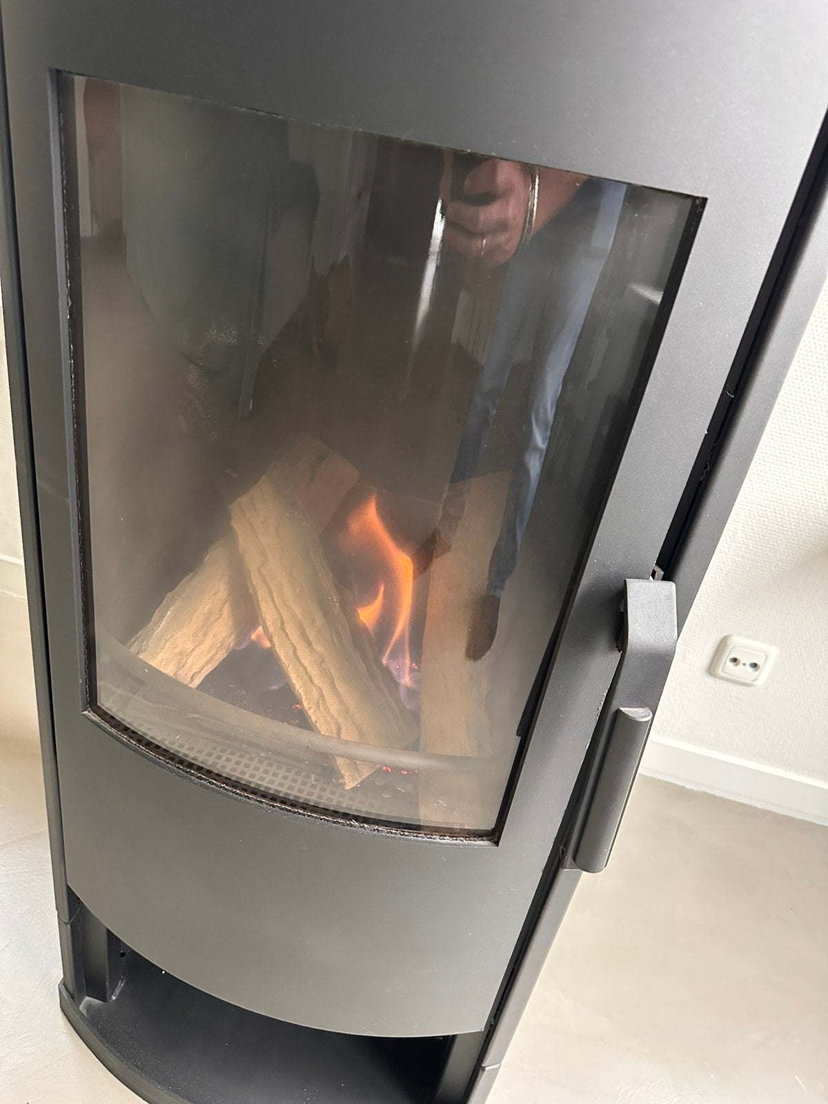 Goed werkende gashaard, Huis en Inrichting, Haarden, Ophalen, Gebruikt, Vrijstaande haard, Gashaard