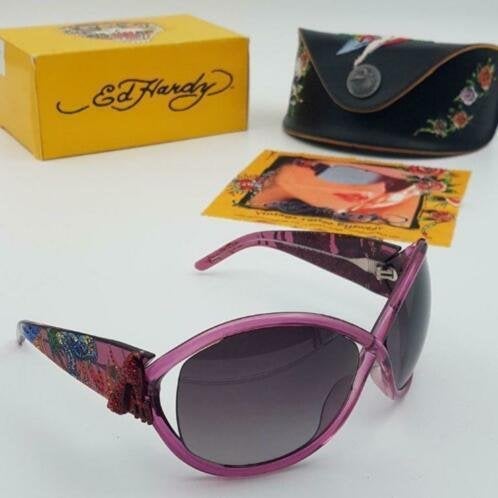 Zonnebril Ed Hardy EHS-048 64-14-115 Pink Sapphire - PinUp D, Overige merken, Zonnebril, Nieuw, Ophalen of Verzenden