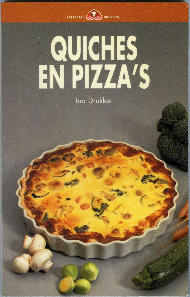 Quiches en pizza's, Ina Drukker, Hoofdgerechten, Ophalen of Verzenden, Zo goed als nieuw