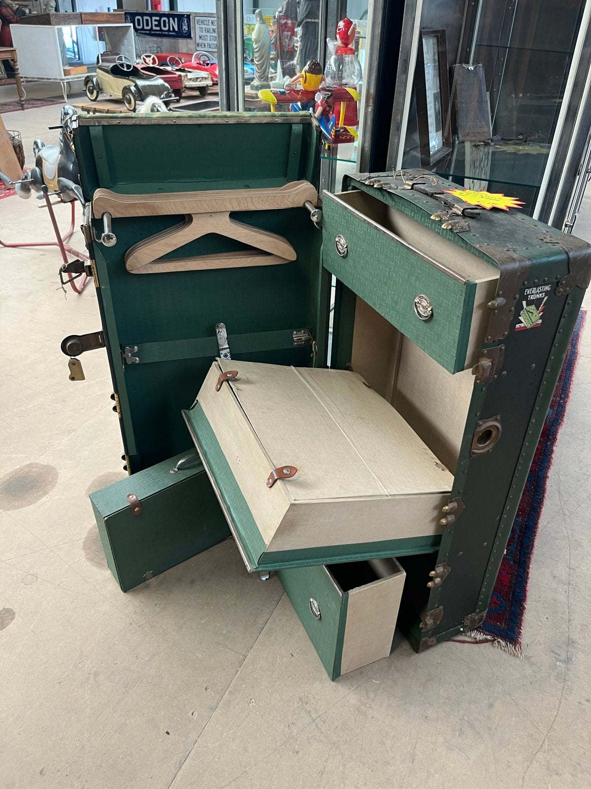 Antieke Steamer Trunk Holland Amerika Lijn - Zeer Mooie Staa, Ophalen