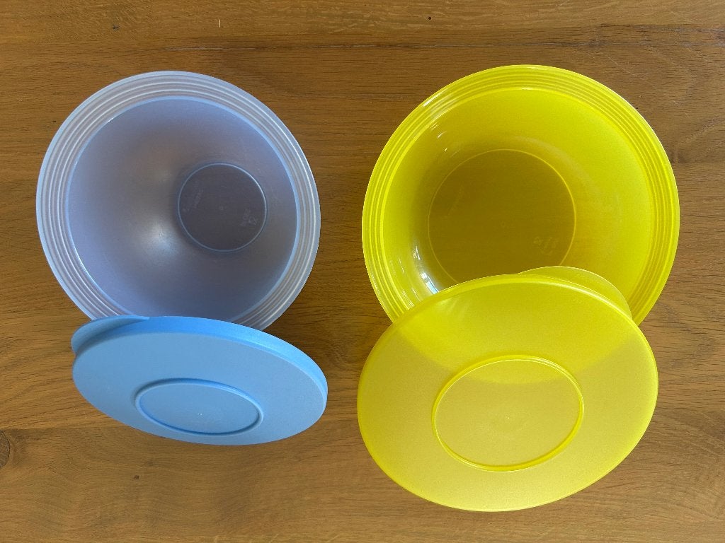 Trendy Smart Tupperware kom met deksel (Set), Huis en Inrichting, Ophalen of Verzenden, Zo goed als nieuw, Geel, Bak of Kom