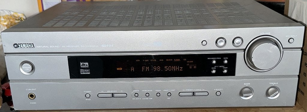 Yamaha rx-v430rds thuisbioscoop av receiver titan, Ophalen, Gebruikt, Yamaha, 120 watt of meer