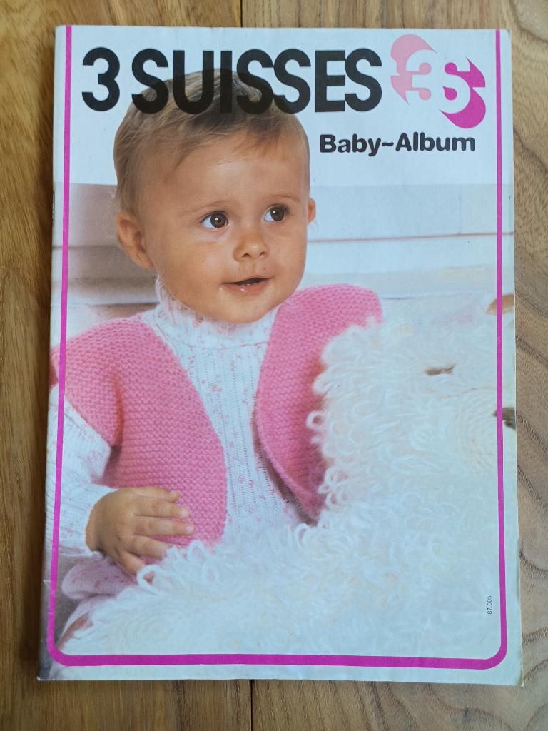 3 suisses babyalbum vintage haken en breien, baby en kind, Ophalen of Verzenden, Zo goed als nieuw, Breien of Haken, Patroon of Boek