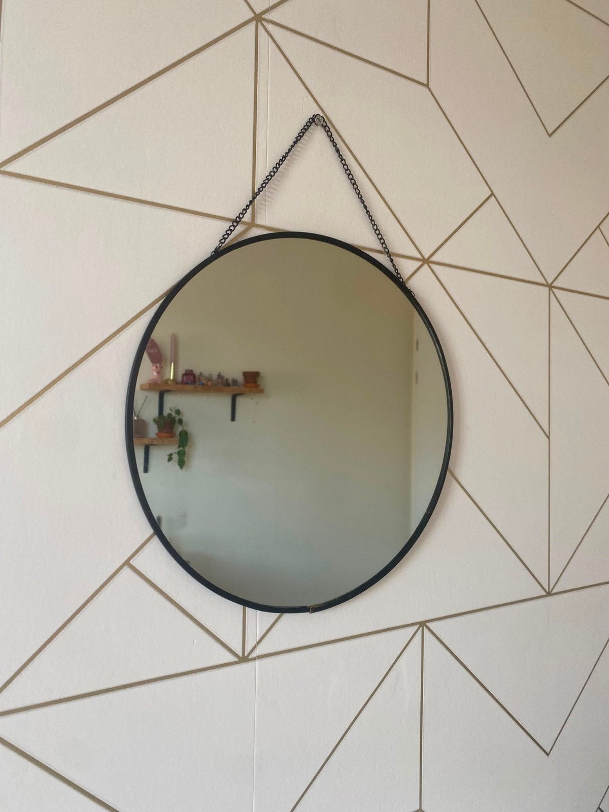 Leuke ronde spiegel van Xenos, Minder dan 50 cm, Gebruikt, Rond, Ophalen of Verzenden