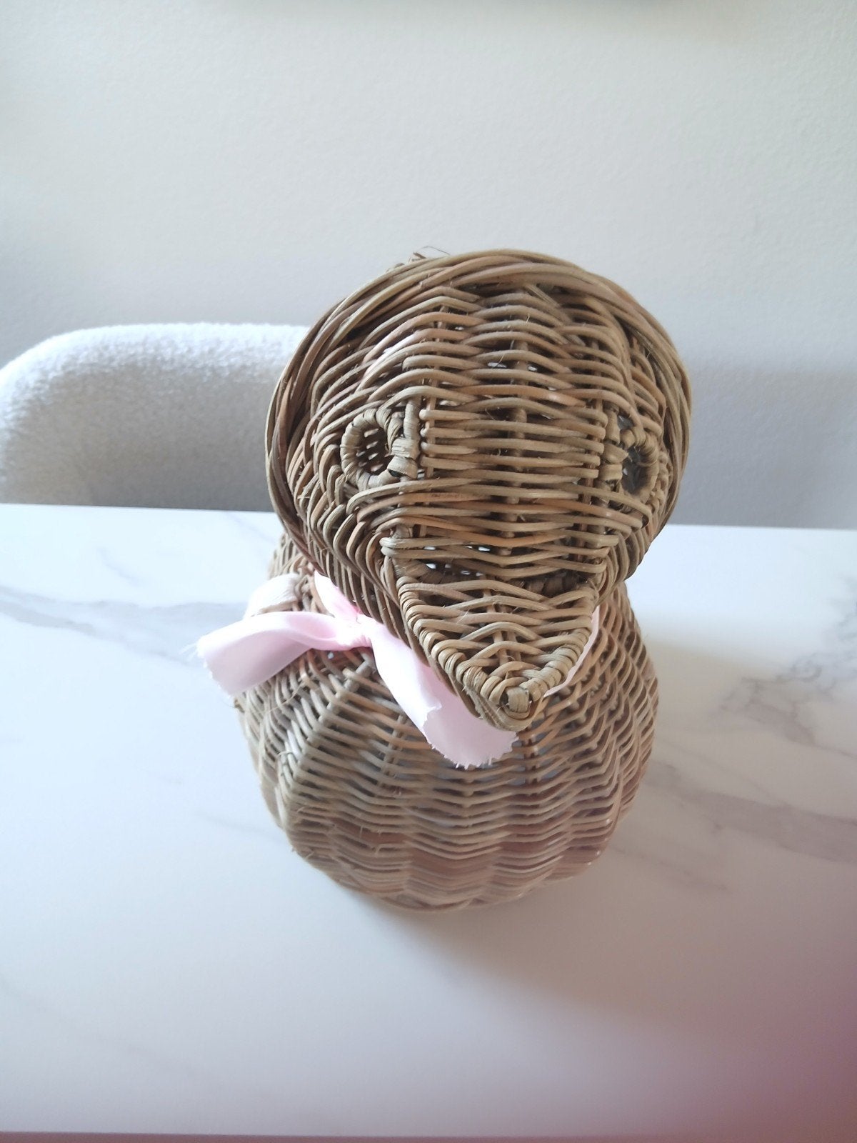 Riviera Maison rattan eend oude collectie, Ophalen of Verzenden, Zo goed als nieuw, Rond, Riet