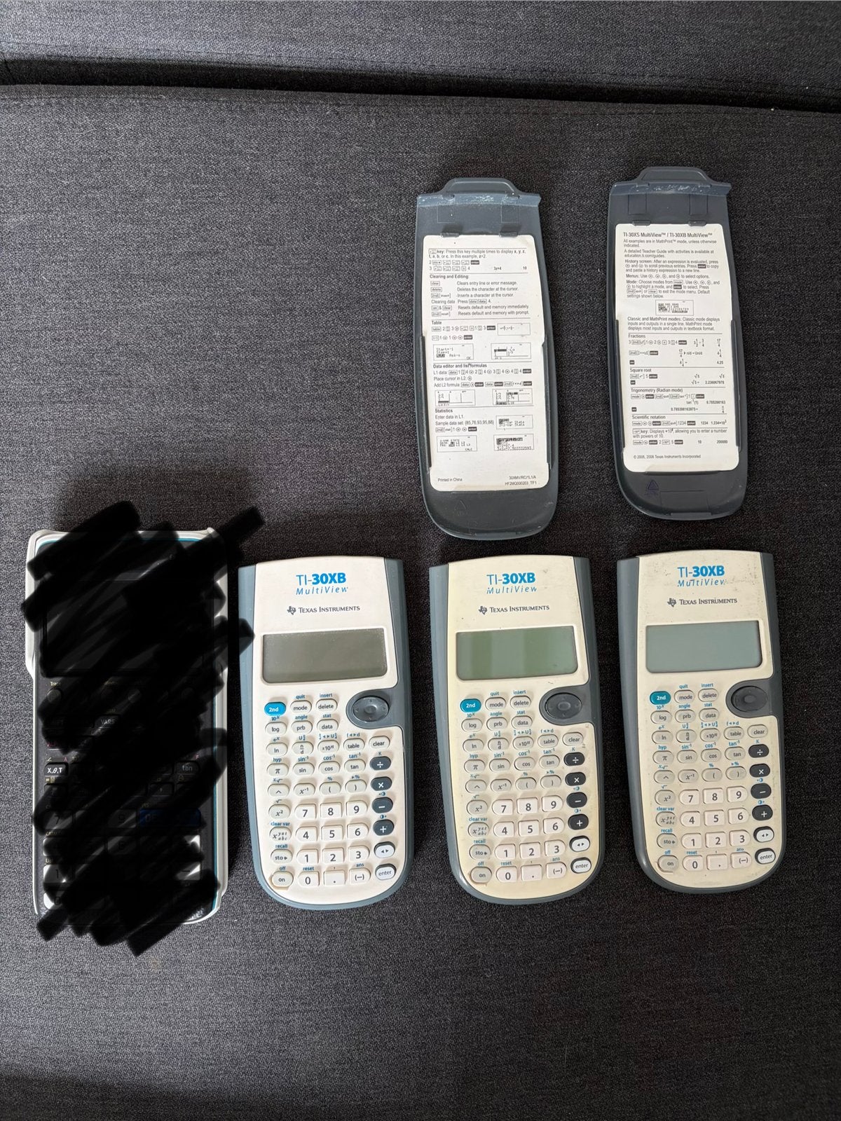 Diverse rekenmachines Texas Instruments TI-30XB (3 stuks), Ophalen of Verzenden, Gebruikt
