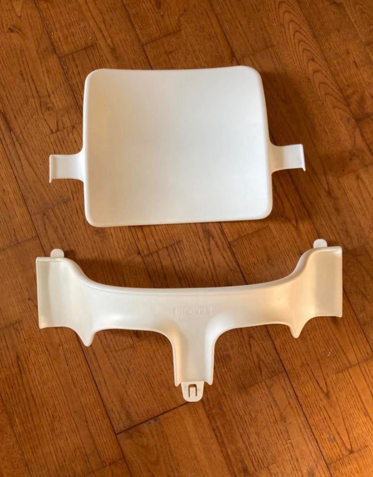 Stokke babyset | wit, Kinderen en Baby's, Kinderstoelen, Ophalen of Verzenden, Zo goed als nieuw, Meegroeistoel