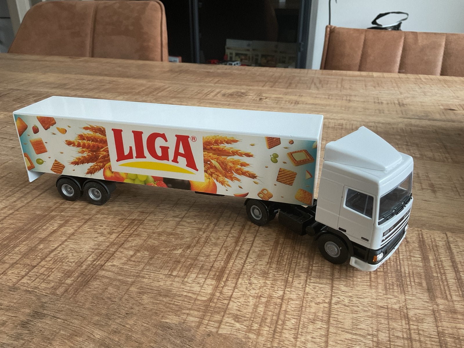 Model Daf vrachtwagen, Lion-Toys Verkade, Liga en LU, Overige merken, 1:32 tot 1:50, Ophalen of Verzenden, Zo goed als nieuw