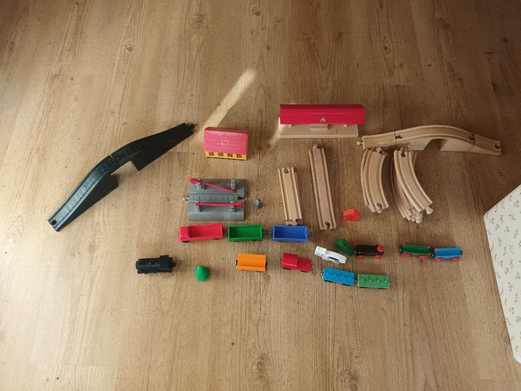 Brio houten trein, Ophalen, Gebruikt, Duw- of Trekspeelgoed
