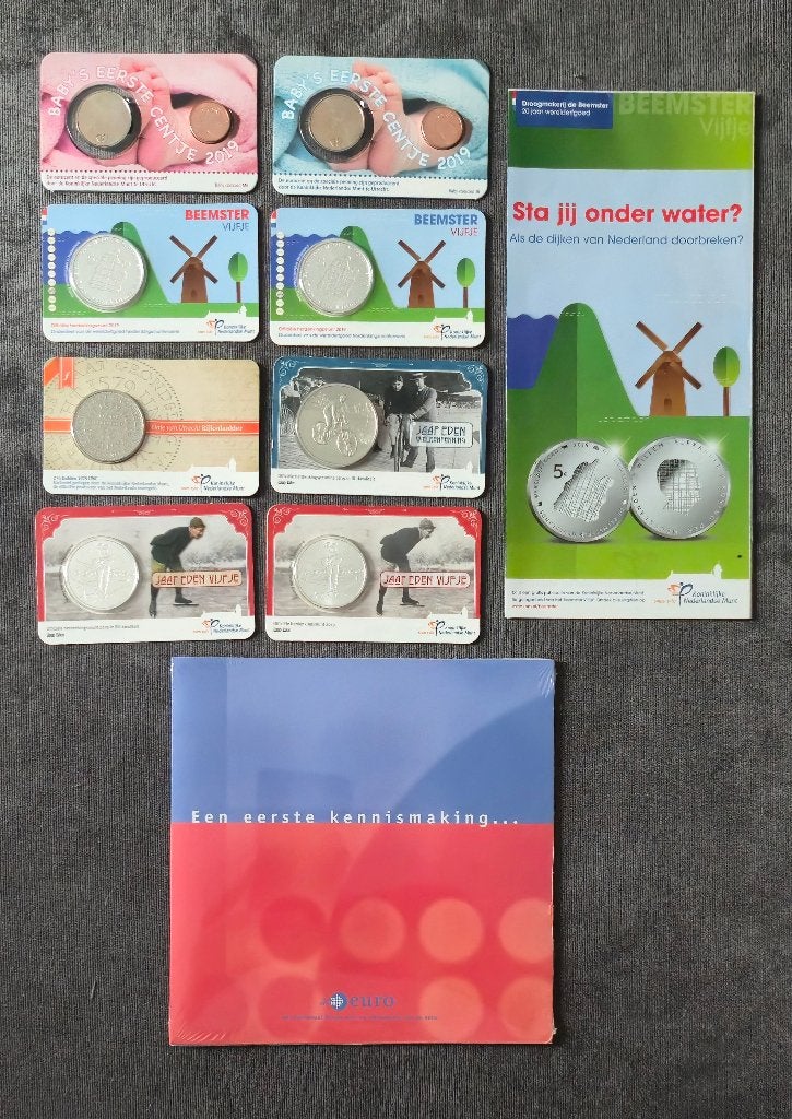 diversen Coincards nederland euro's, Postzegels en Munten, Munten | Nederland, Verzenden, Koningin Beatrix, Euro's, Setje