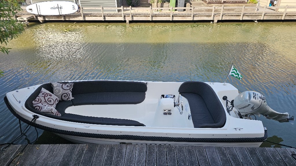 Sloep Gentle 475XL met Honda 20PK Powertilt en trailer, Ophalen, 5 m, 2 m, Rondzit