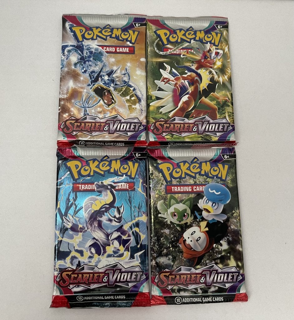 4x Scarlet & Violet art set sealed boosters English pokemon, Ophalen of Verzenden, Nieuw, Booster