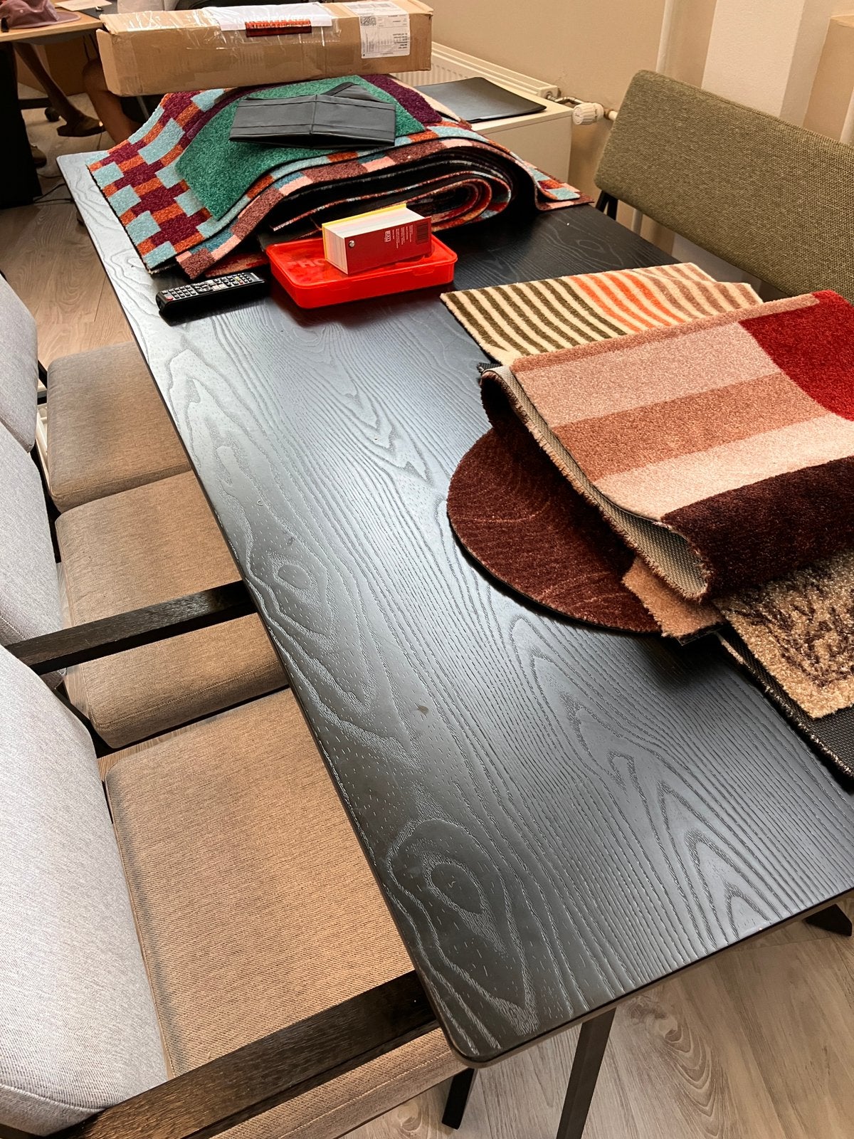 Eettafel 200 x 85 zwart, Ophalen, 50 tot 100 cm, Zo goed als nieuw, 150 tot 200 cm