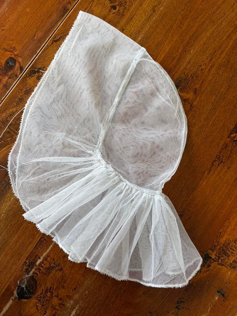 Klederdracht Friese floddermuts 1860 Rouw, Antiek en Kunst, Antiek | Kleding en Accessoires, Ophalen of Verzenden