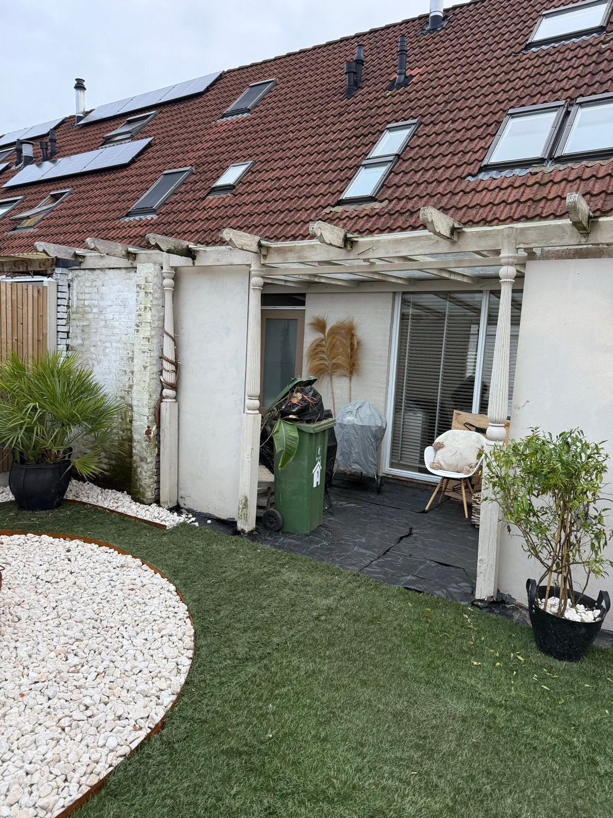 Veranda / Overkapping glas en hout- Gebruikt, Tuin en Terras, Overkappingen, Ophalen of Verzenden, Gebruikt, Veranda