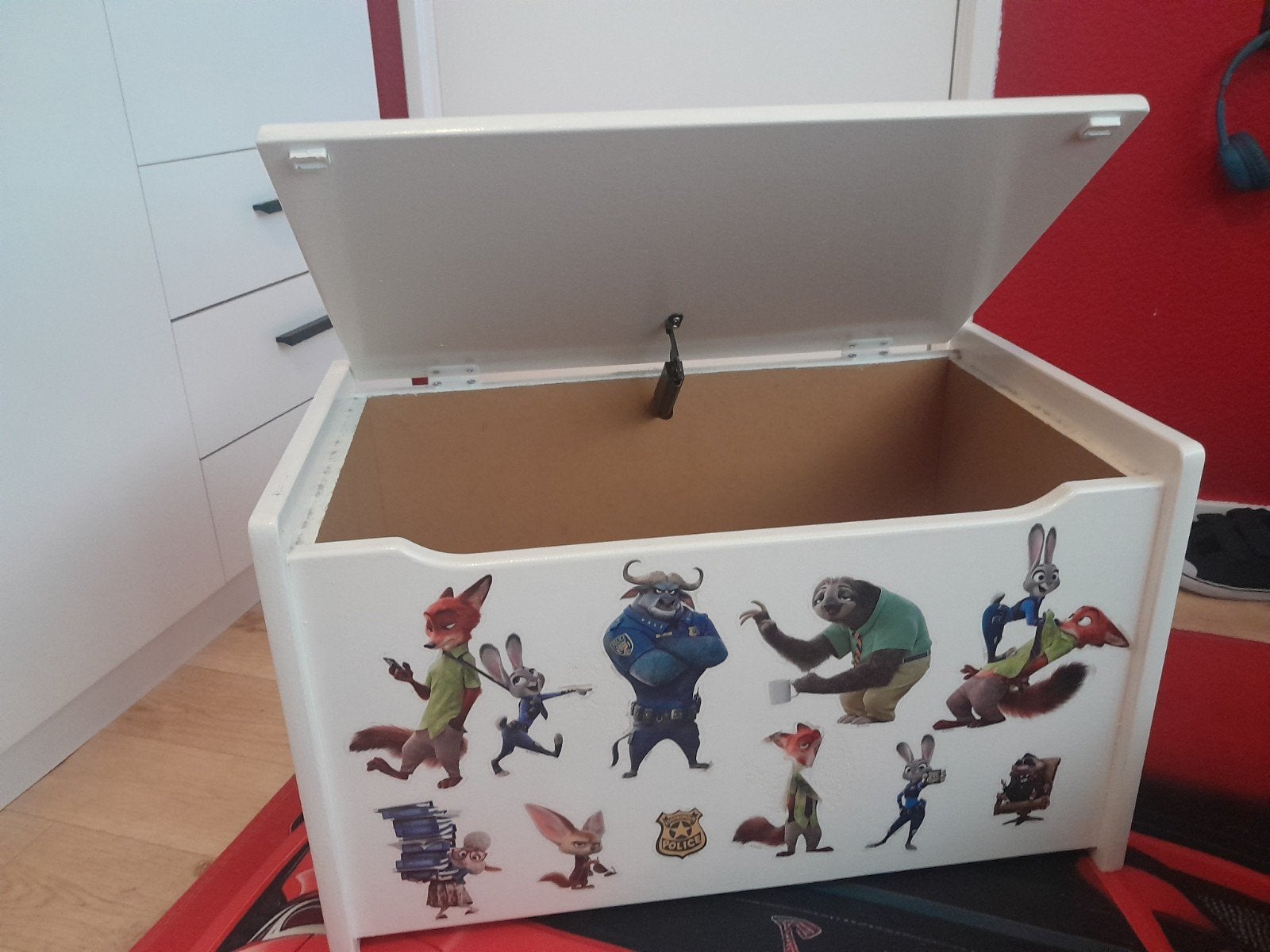 Houten speelgoedkist / opbergkist, Ophalen, Gebruikt, Jongen of Meisje