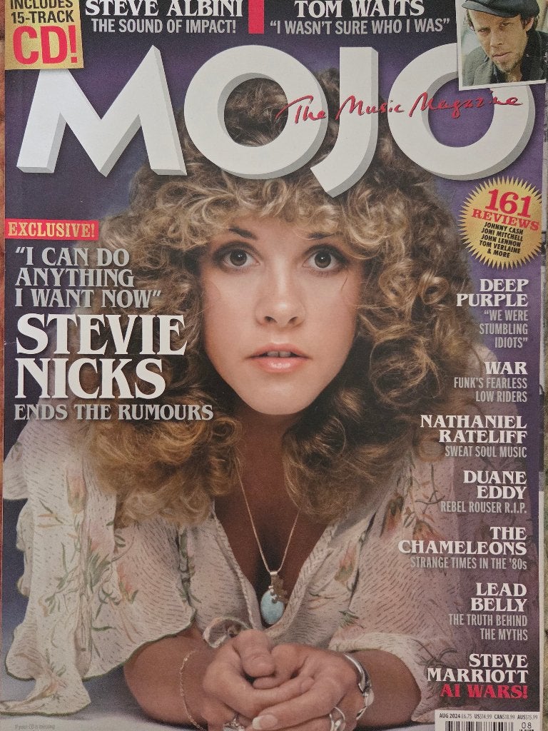 MOJO 08 2024 Nicks Albini Waits Deep Purple Ratcliffe, Ophalen of Verzenden, Zo goed als nieuw, Muziek, Film of Tv