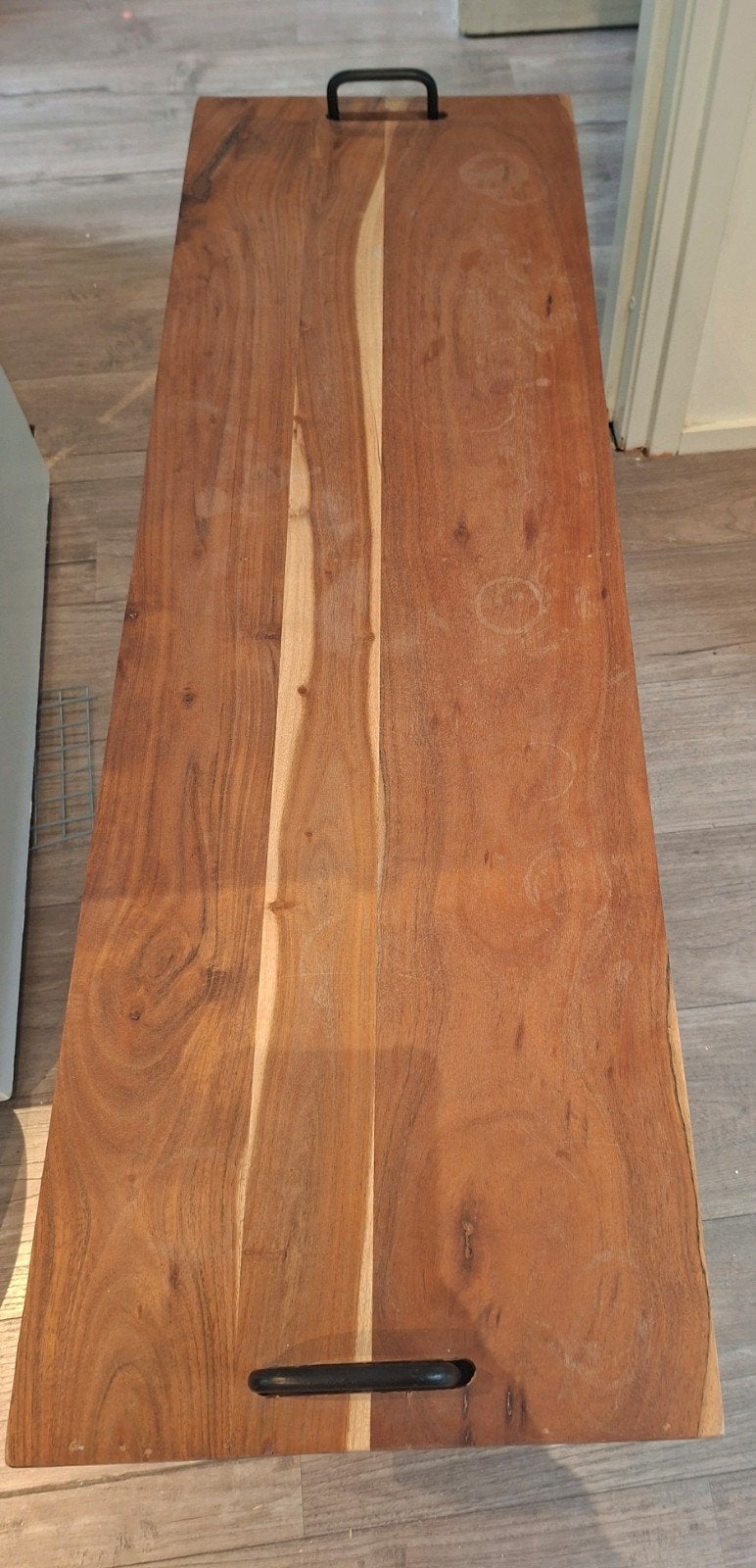 Houten salontafel / tv- meubel, Ophalen, Gebruikt, 50 tot 100 cm, Minder dan 100 cm