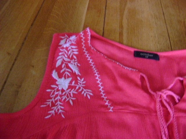 Nieuwe fuchsia October top, maat M = L, Kleding | Dames, October, Verzenden, Maat 42/44 (L), Nieuw