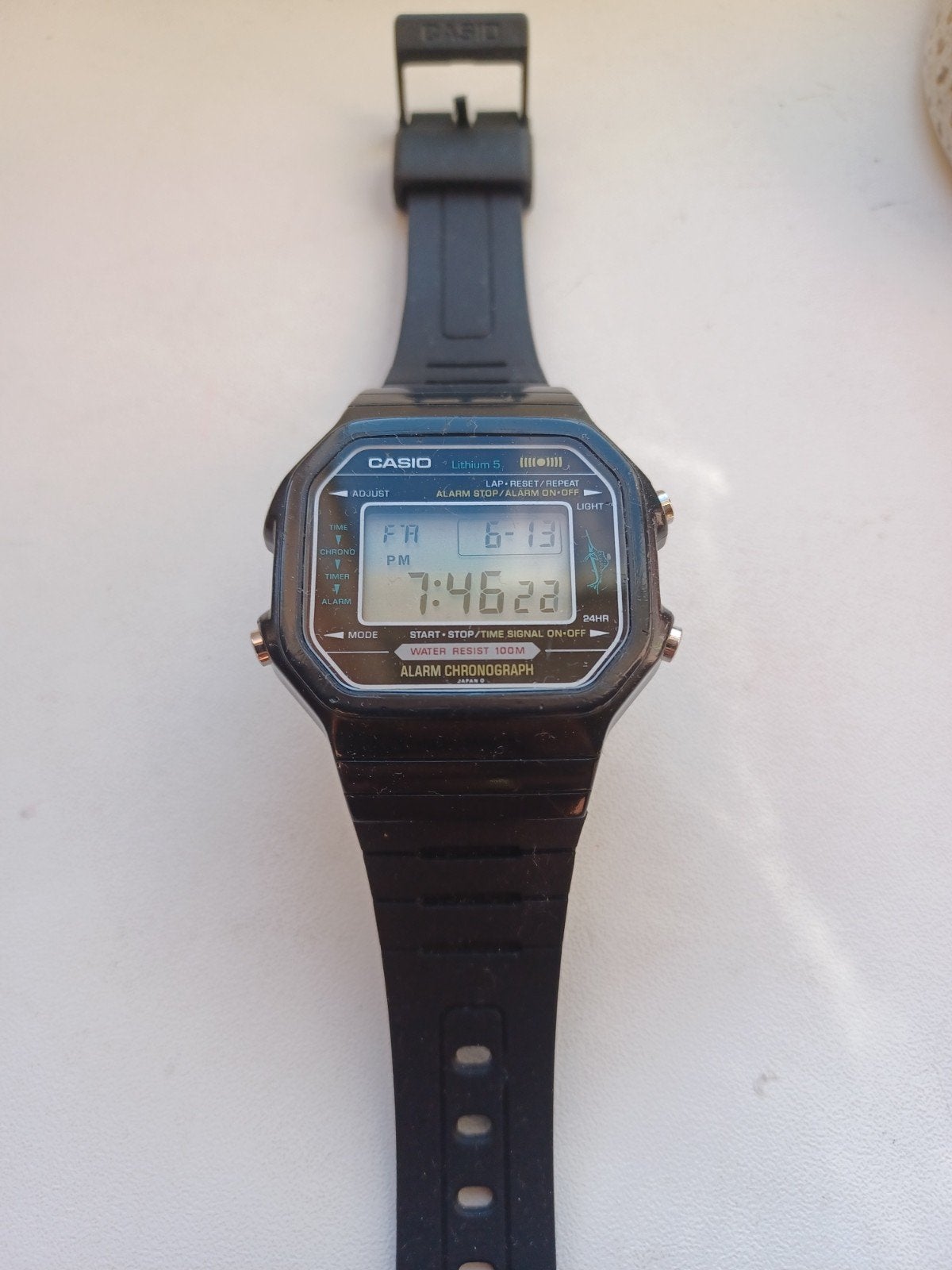 Casio Marlin uit 80s, Ophalen of Verzenden, Zo goed als nieuw, Staal, Overige merken